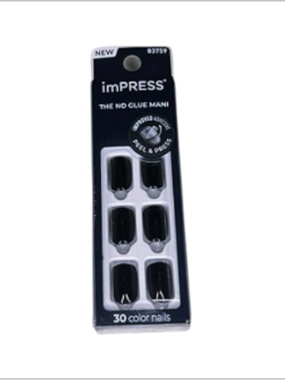 Kiss imPRESS Black Press On Nails